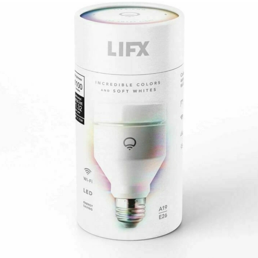 LIFX 1100-Lumen, 11W Dimmable A19 LED Light Bulb ‎Single, ‎Multi Color